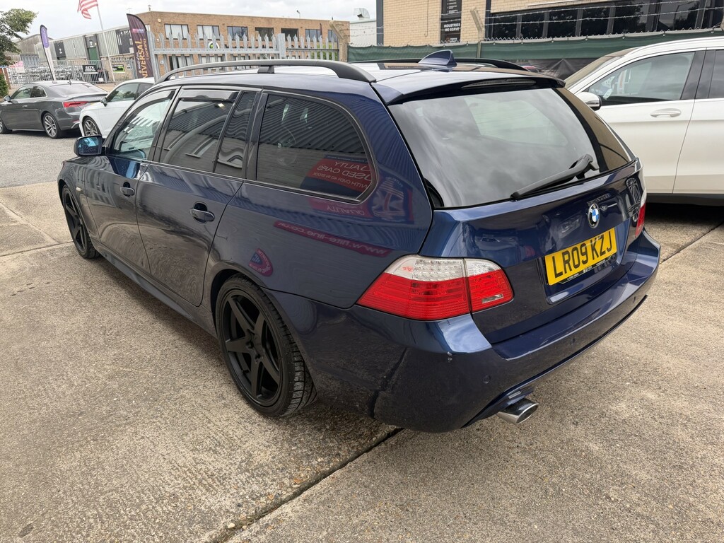 BMW 5 Series 2.0 520D M Sport Touring 2009 Blue #3