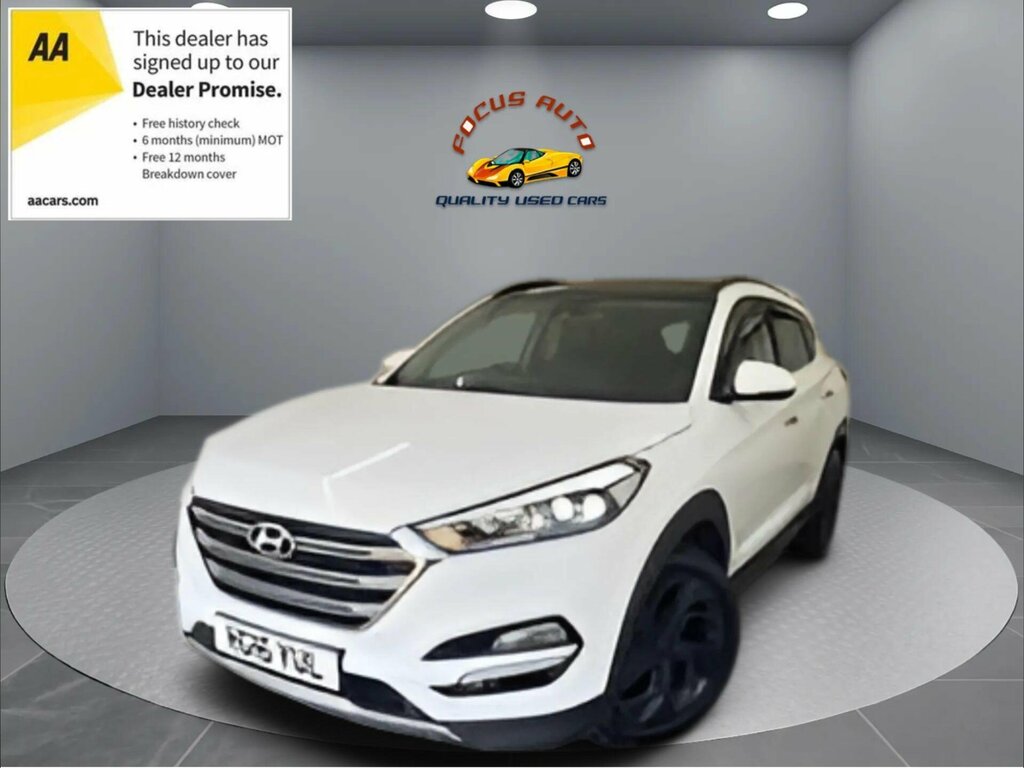 Hyundai Tucson 1.7 Crdi Blue Drive Premium Se Suv Dct White #6