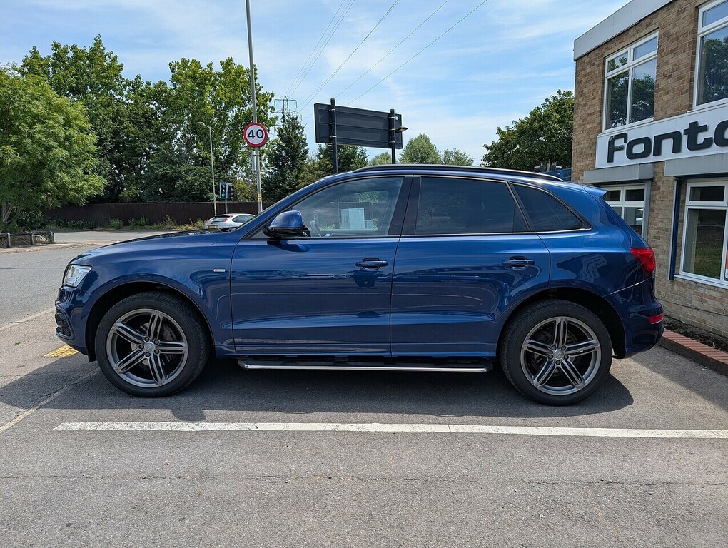 Audi Q5 2.0 Tdi S Line Plus Suv S Tronic Quattr Blue #4