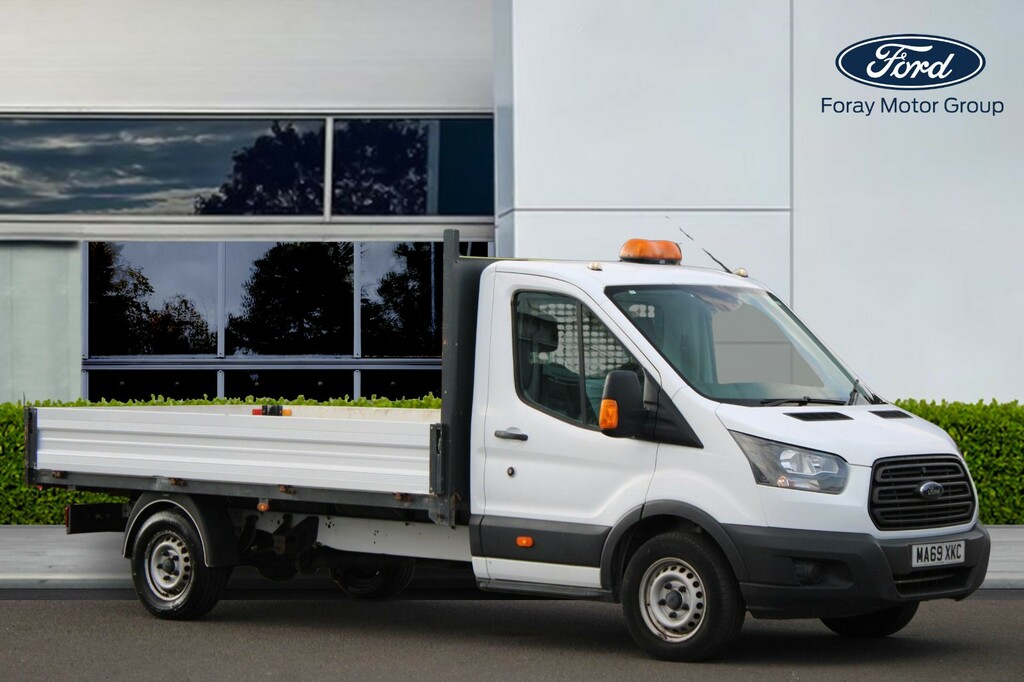 Ford Transit Custom 2.0 Ecoblue 130Ps Leader Dropside MA69XKC White