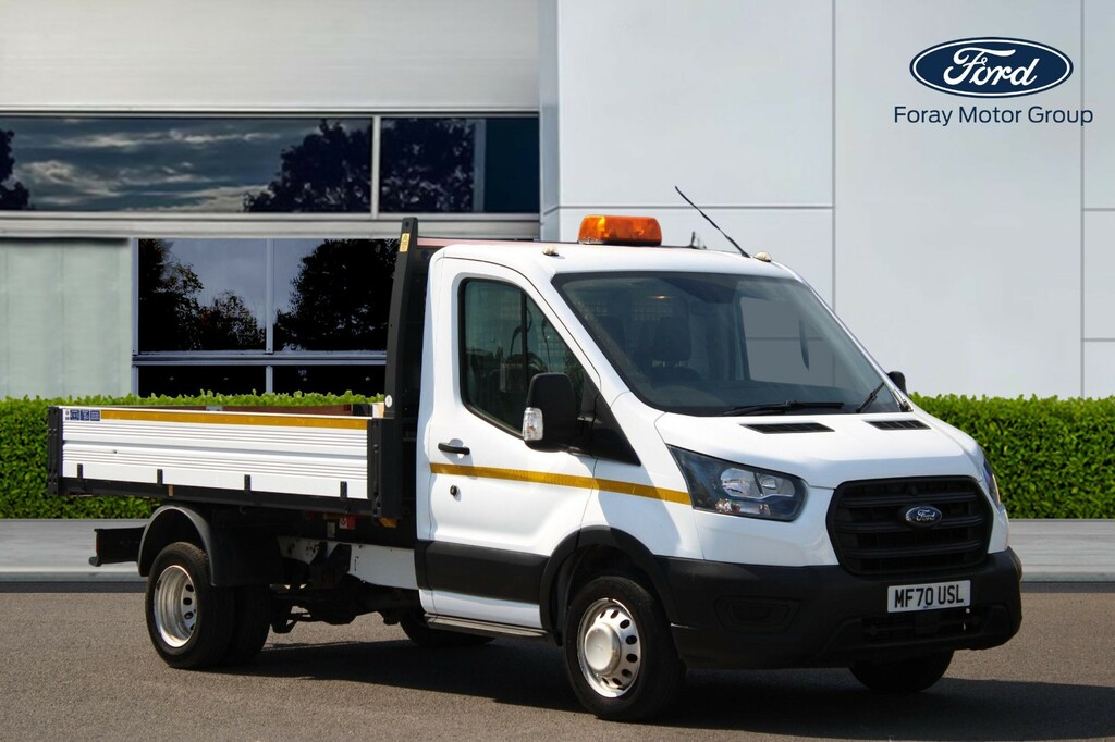 Ford Transit Custom 2.0 Ecoblue 130Ps Chassis Cab White