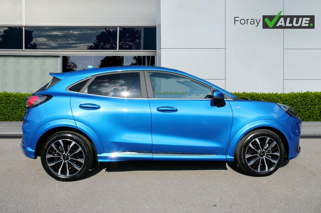 Ford Puma 1.0 Ecoboost Hybr Mhev 155 St-line Vignale Dct HJ23VUE Blue #2