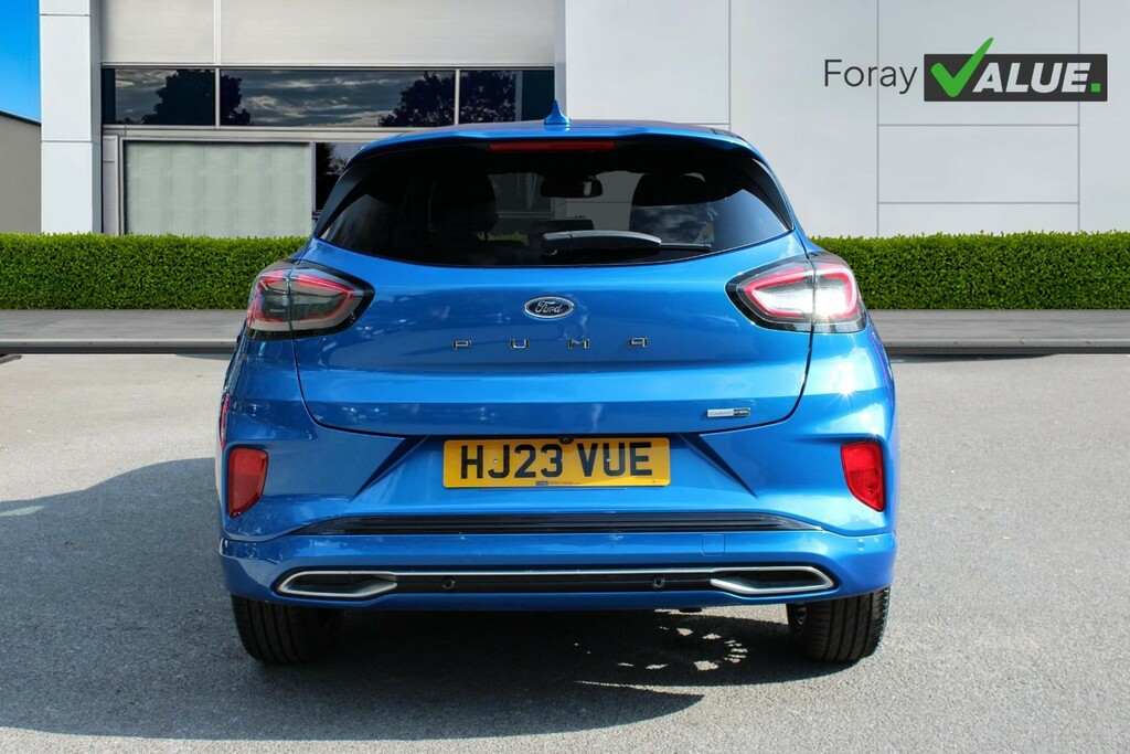Ford Puma 1.0 Ecoboost Hybr Mhev 155 St-line Vignale Dct HJ23VUE Blue #4