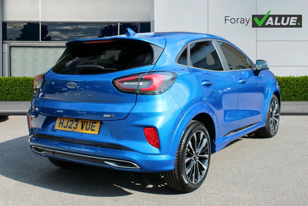 Ford Puma 1.0 Ecoboost Hybr Mhev 155 St-line Vignale Dct HJ23VUE Blue #3