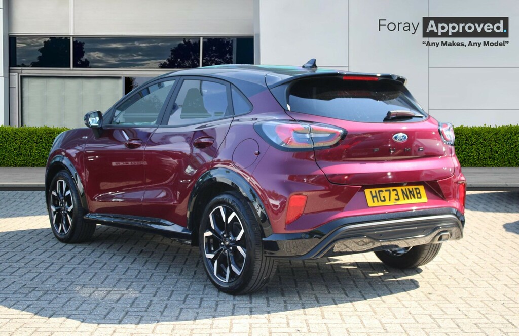 Ford Puma 1.0 Ecoboost Hybrid Mhev Vivid Ruby Ed Dct HG73NNB Red #2