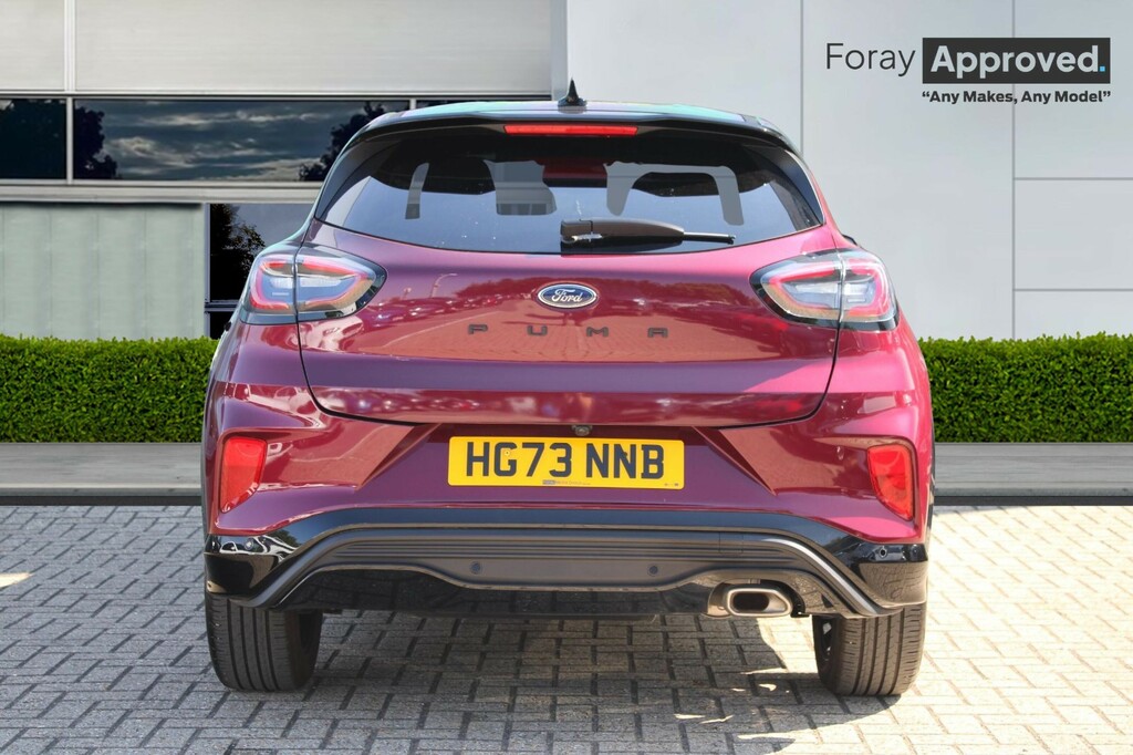 Ford Puma 1.0 Ecoboost Hybrid Mhev Vivid Ruby Ed Dct HG73NNB Red #5