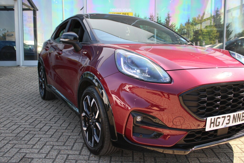 Ford Puma 1.0 Ecoboost Hybrid Mhev Vivid Ruby Ed Dct HG73NNB Red #6