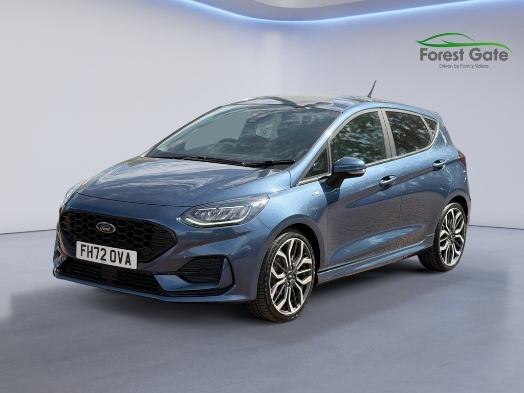 Ford Fiesta 1.0T Ecoboost St-line X Hatchback Manua FH72OVA Blue #3