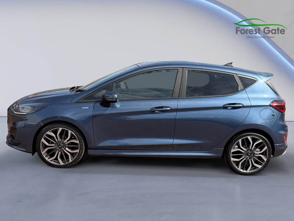 Ford Fiesta 1.0T Ecoboost St-line X Hatchback Manua FH72OVA Blue #4