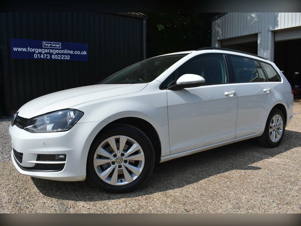 Volkswagen Golf 1.6 Tdi Bluemotion Tech Se Estate Manua White