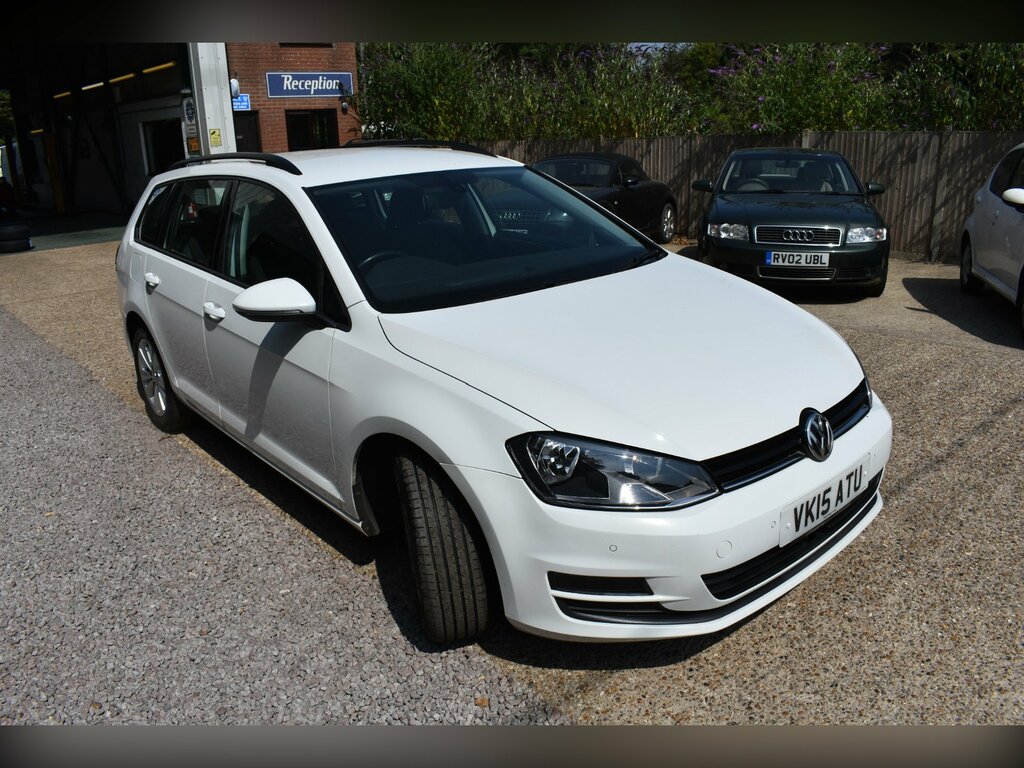 Volkswagen Golf 1.6 Tdi Bluemotion Tech Se Estate Manua VK15ATU White #3