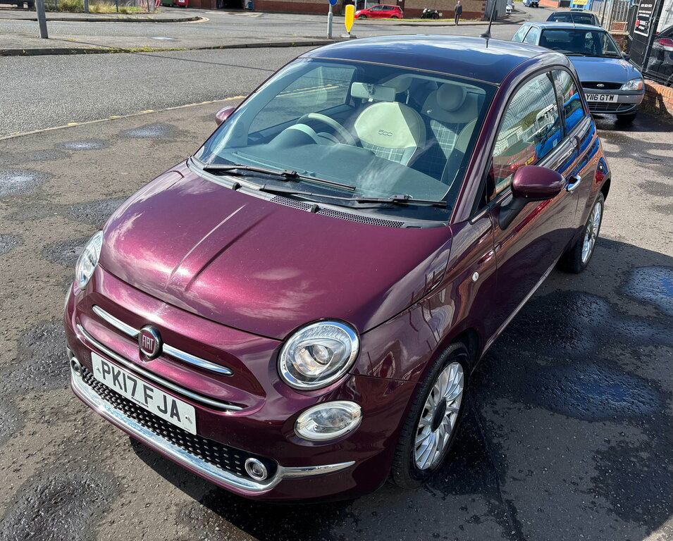 Fiat 500 1.2 Lounge Hatchback Euro 6 Ss PK17FJA Red #2