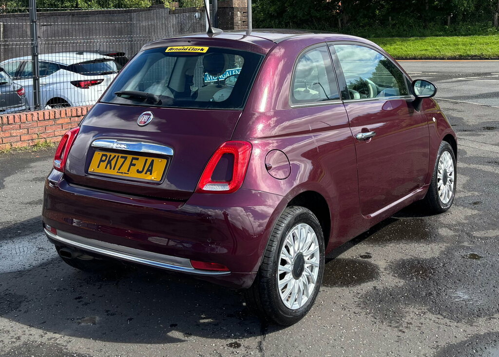 Fiat 500 1.2 Lounge Hatchback Euro 6 Ss PK17FJA Red #3