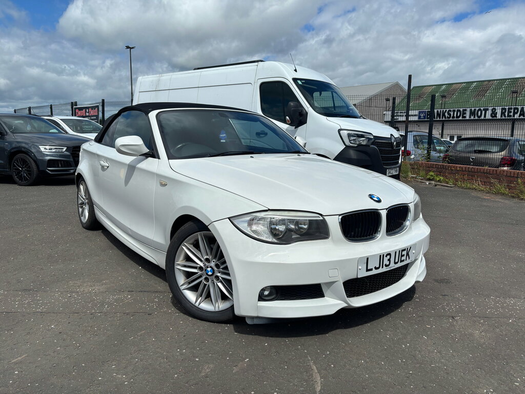 BMW 1 Series 2.0 118D M Sport Convertible Euro White #2