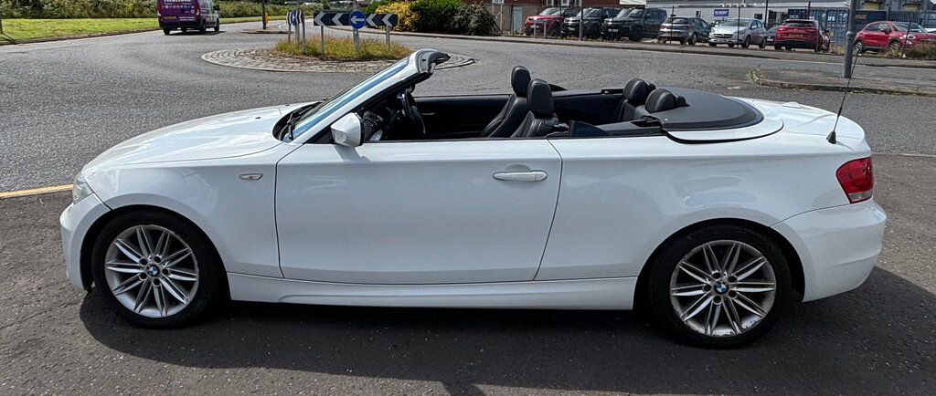 BMW 1 Series 2.0 118D M Sport Convertible Euro White #6