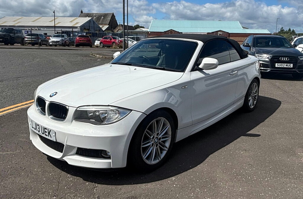 BMW 1 Series 2.0 118D M Sport Convertible Euro White #5