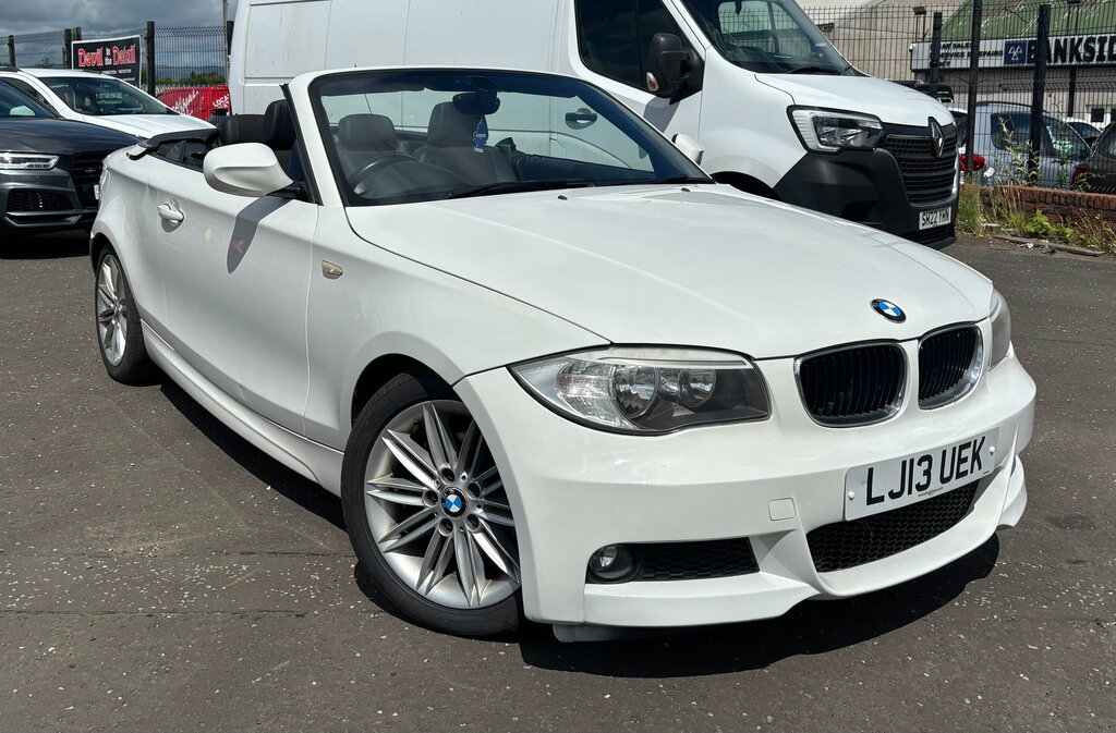 BMW 1 Series 2.0 118D M Sport Convertible Euro White