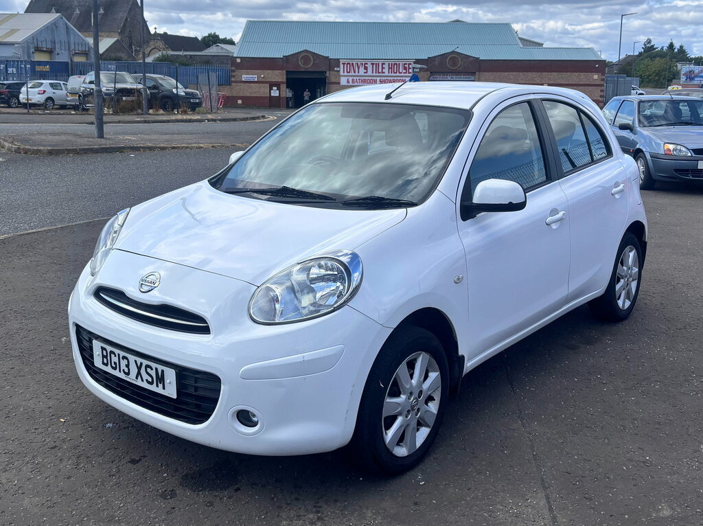 Nissan Micra 1.2 12V Acenta Hatchback Cvt Euro 5 80 White #3