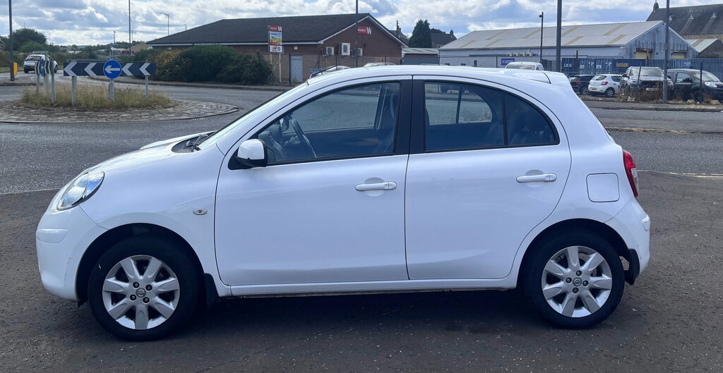 Nissan Micra 1.2 12V Acenta Hatchback Cvt Euro 5 80 White #4