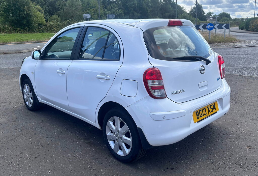 Nissan Micra 1.2 12V Acenta Hatchback Cvt Euro 5 80 White #5