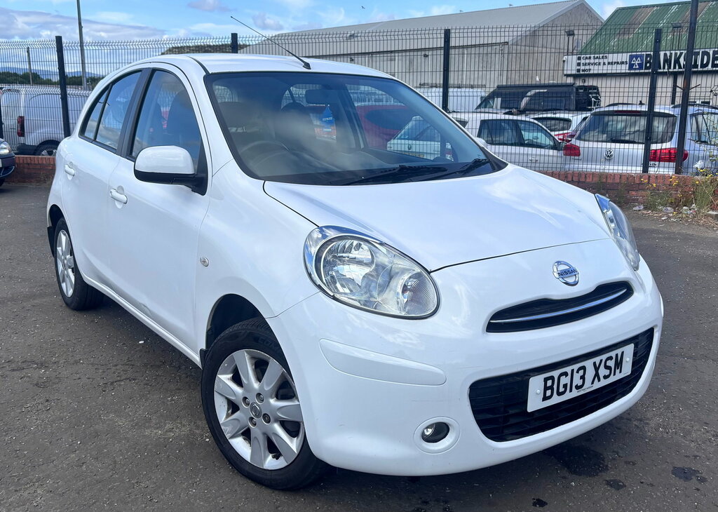 Nissan Micra 1.2 12V Acenta Hatchback Cvt Euro 5 80 White