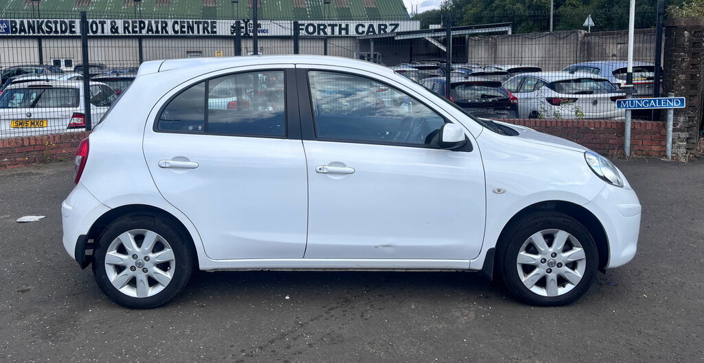 Nissan Micra 1.2 12V Acenta Hatchback Cvt Euro 5 80 White #2