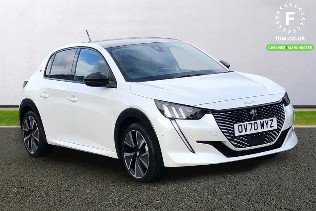 Peugeot e-208 100Kw Gt 50Kwh White