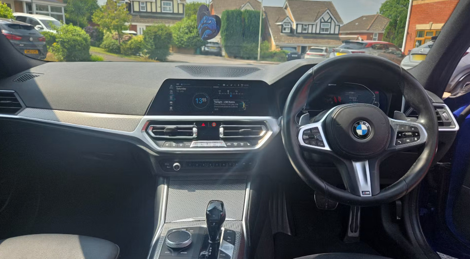 BMW 3 Series 330E M Sport White #3