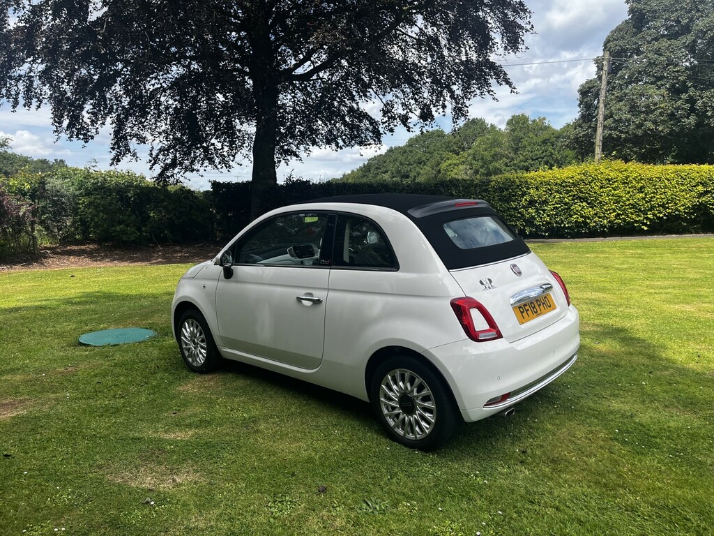 Fiat 500C Convertible 1.2 1.2 69Hp Lounge Convertible,half L White #3