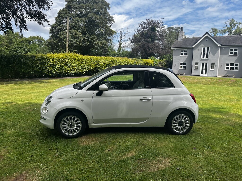 Fiat 500C Convertible 1.2 1.2 69Hp Lounge Convertible,half L White #5