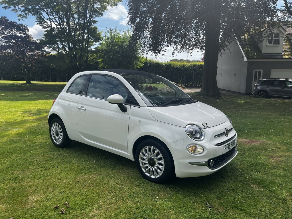 Fiat 500C Convertible 1.2 1.2 69Hp Lounge Convertible,half L White