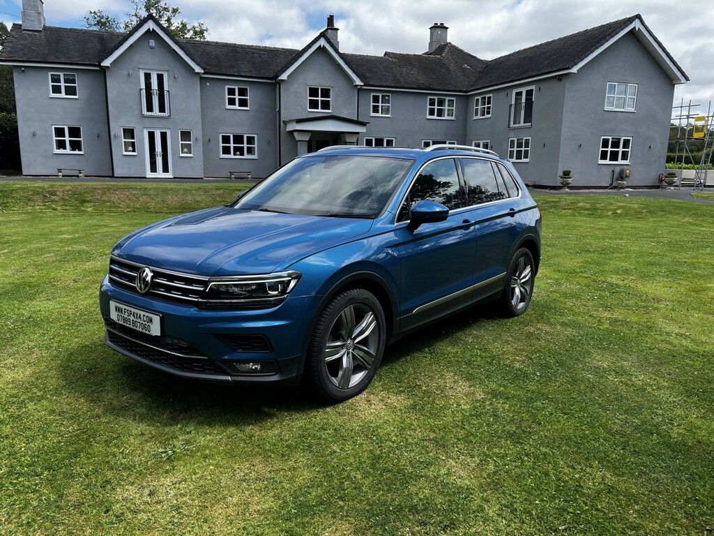 Volkswagen Tiguan Suv 2.0 Tdi Sel R Line Spec In Blue,pan Roof,sat N DF18URE Blue #2