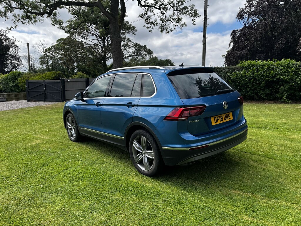 Volkswagen Tiguan Suv 2.0 Tdi Sel R Line Spec In Blue,pan Roof,sat N DF18URE Blue #3