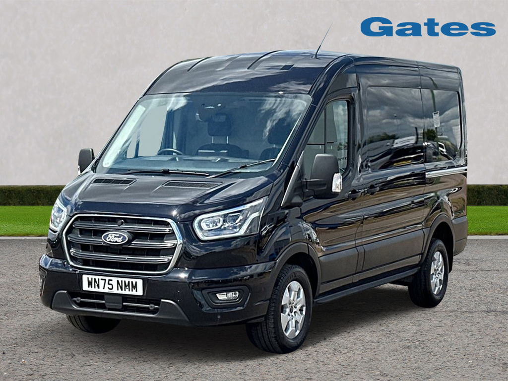 Ford Transit Custom Transit 350 L2 H2 2.0 Tdci Limited 130Ps Fwd Aut WN75NMM Black #3