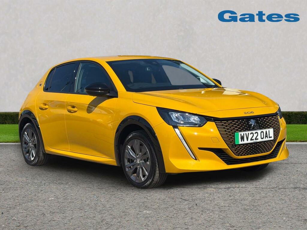 Peugeot e-208 Peugeot 208 Allure Premium 100Kw 50Kwh Yellow