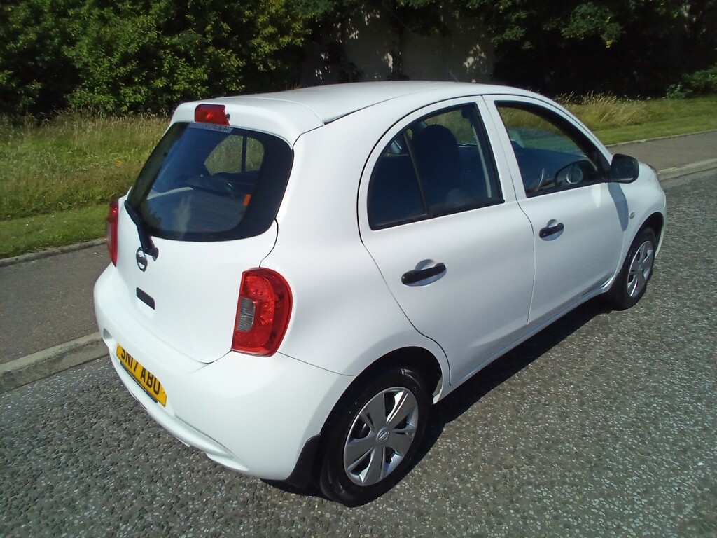 Nissan Micra Hatchback 1.2 Visia One Owner Since New 2017 SN17ABO White #6
