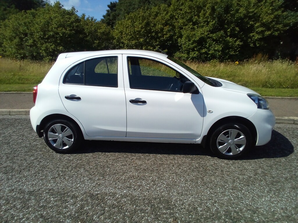 Nissan Micra Hatchback 1.2 Visia One Owner Since New 2017 SN17ABO White #4
