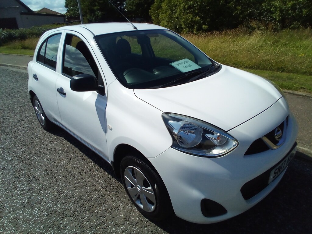 Nissan Micra Hatchback 1.2 Visia One Owner Since New 2017 SN17ABO White #3