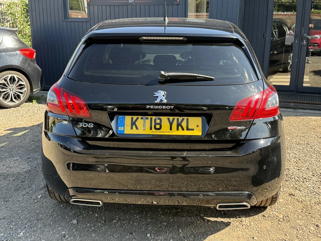 Peugeot 308 Hatchback 1.5 Bluehdi Gt Line Hatchback KT18YKL Black #5