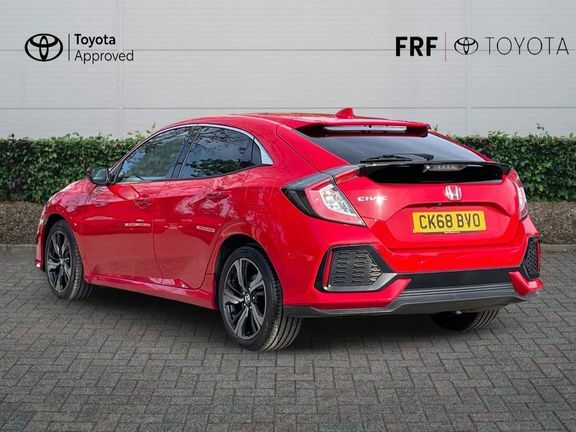 Honda Civic 1.0 Vtec Turbo Ex Cvt Euro 6 Ss Red #4