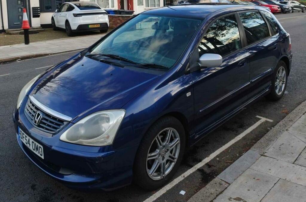 Honda Civic Se Blue #3
