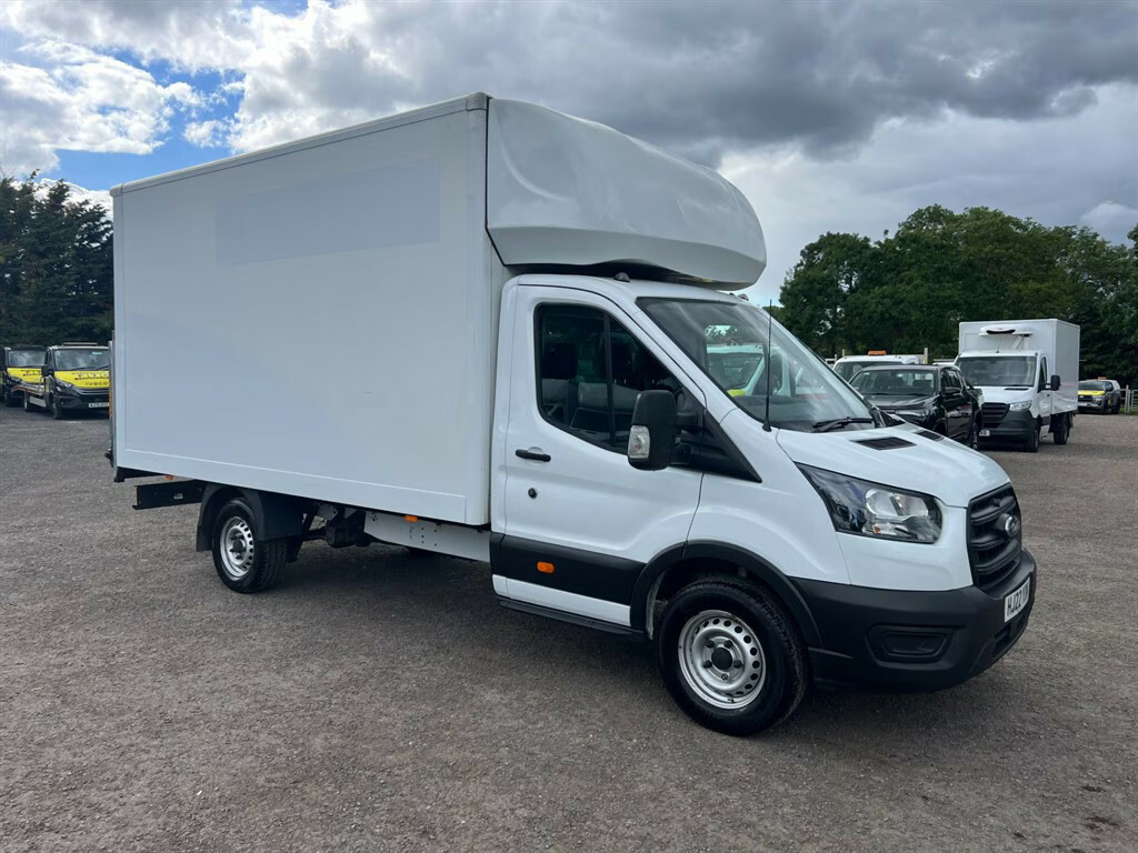 Ford Transit Custom 350 Leader Luton Ecoblue Luton Van HJ22YDM White #3