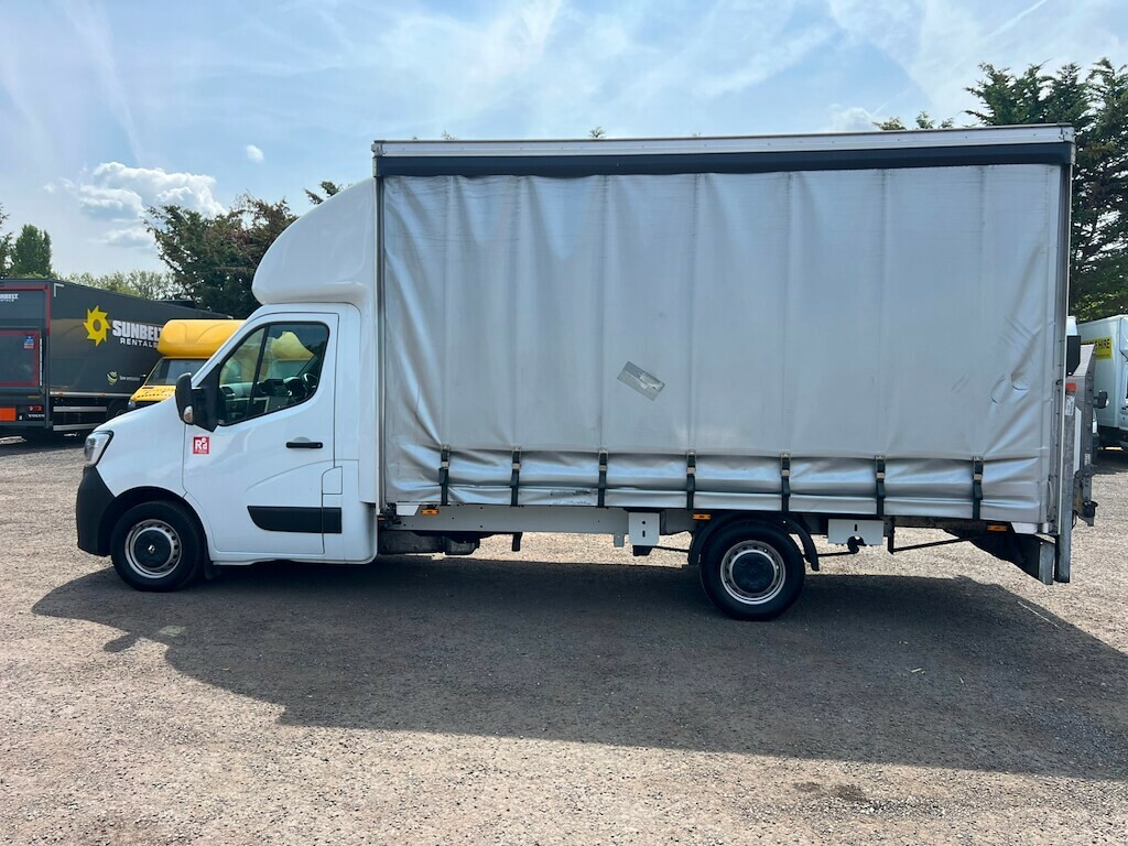 Renault Master 35 L3h1 Curtainside Luton Curtain Side Manu White #5