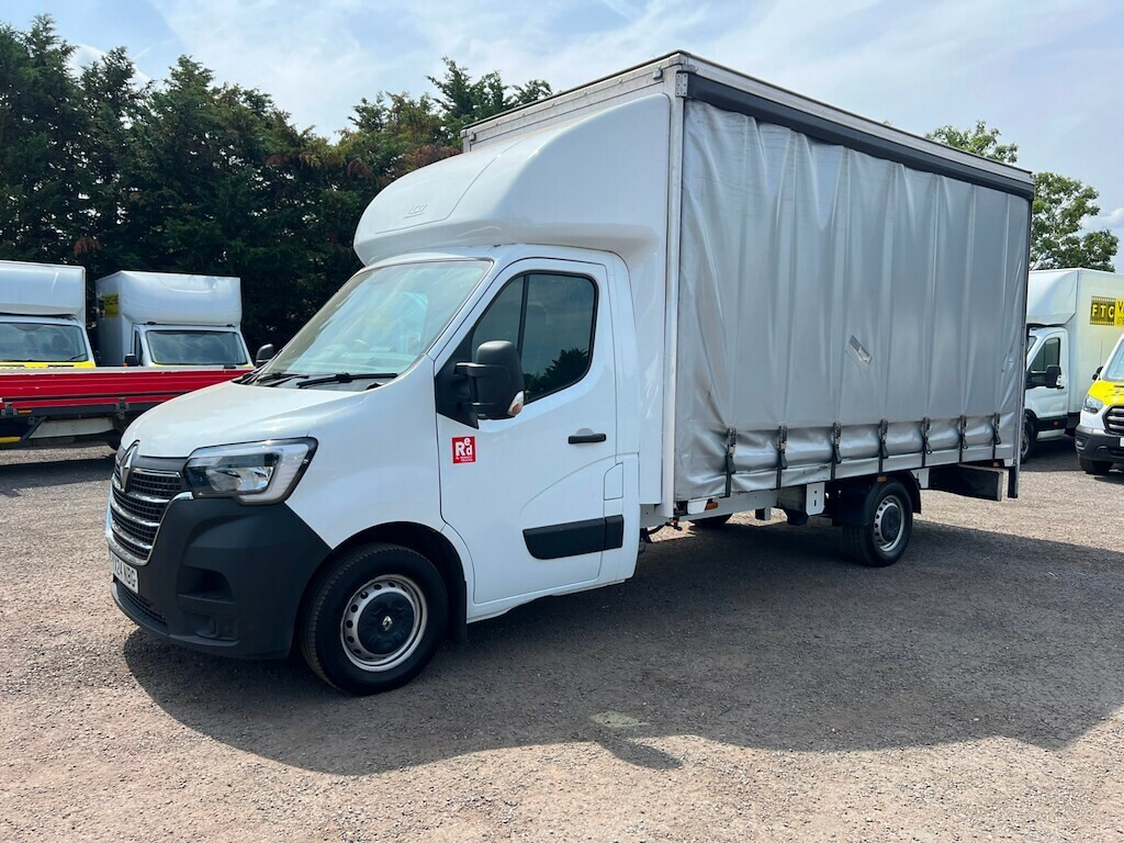 Renault Master 35 L3h1 Curtainside Luton Curtain Side Manu White #4