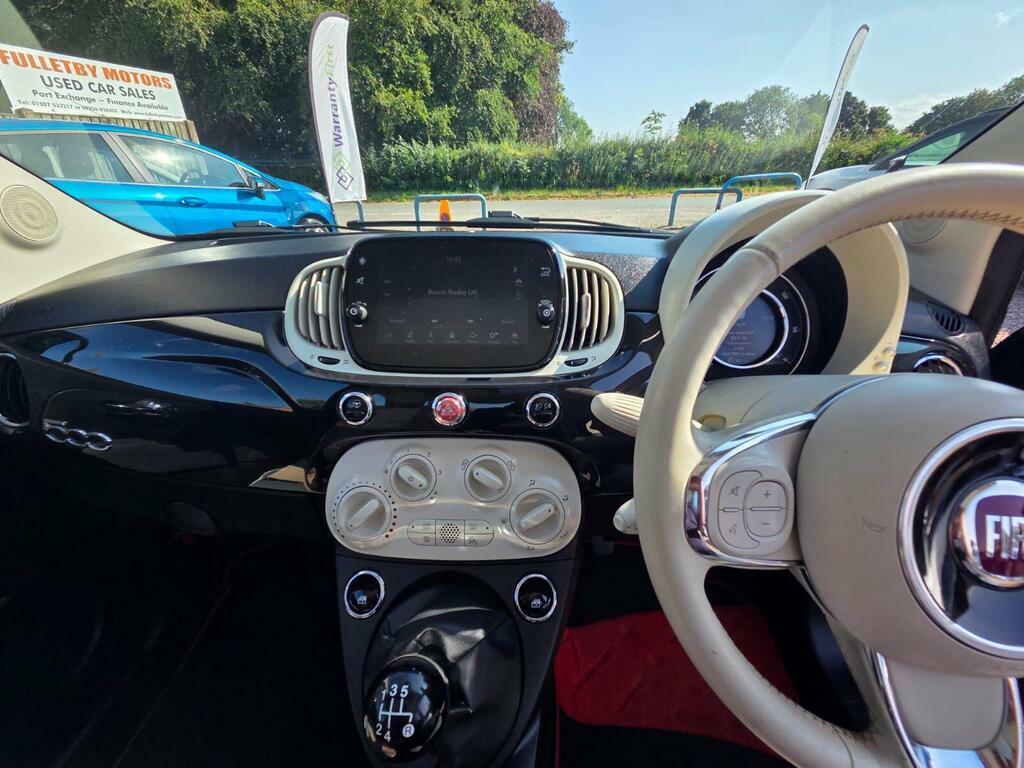 Fiat 500 1.2 Lounge 69 Bhp Rear Parking Sensors, Radio White #9