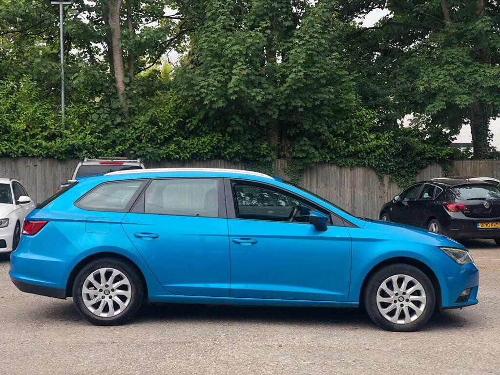 Seat Leon 1.6 Tdi Se Technology Business Sport Tourer Euro 6 Blue #3