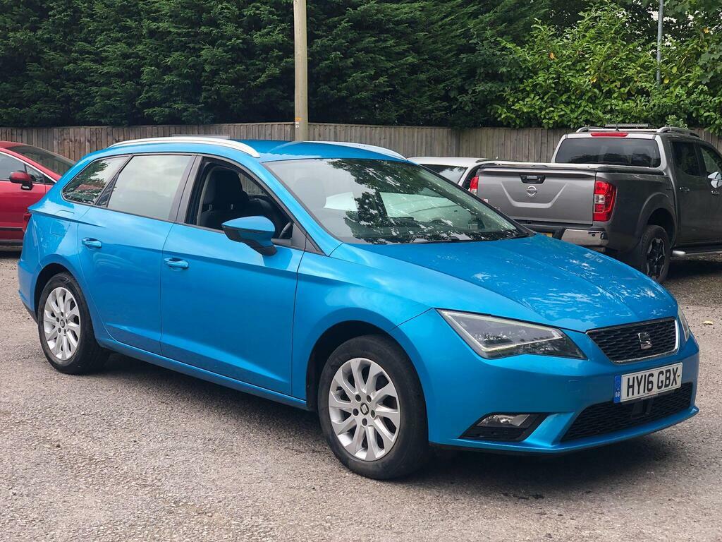 Seat Leon 1.6 Tdi Se Technology Business Sport Tourer Euro 6 Blue #4