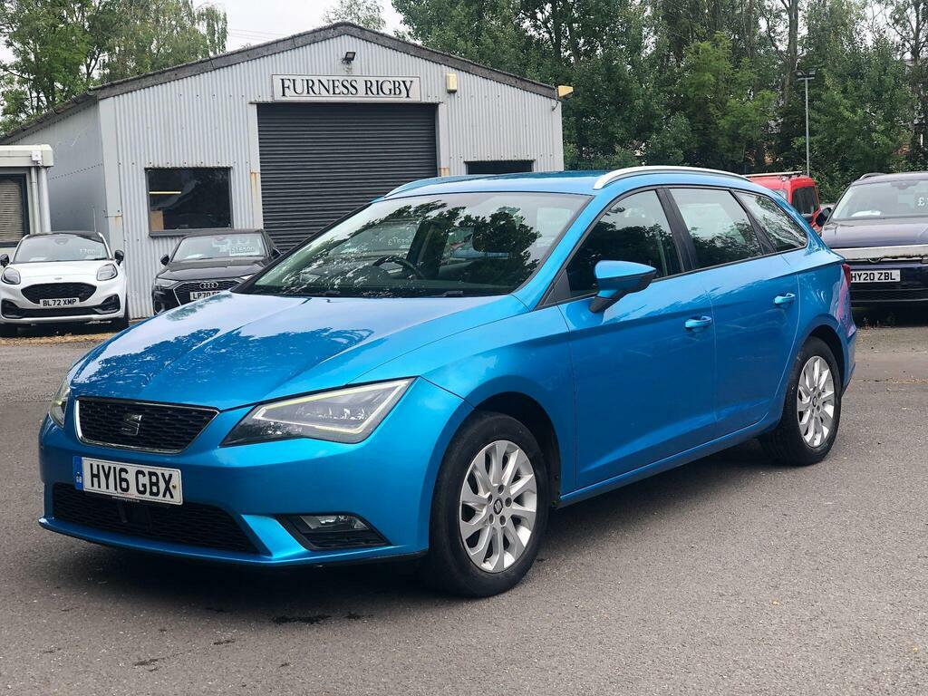 Seat Leon 1.6 Tdi Se Technology Business Sport Tourer Euro 6 Blue #2