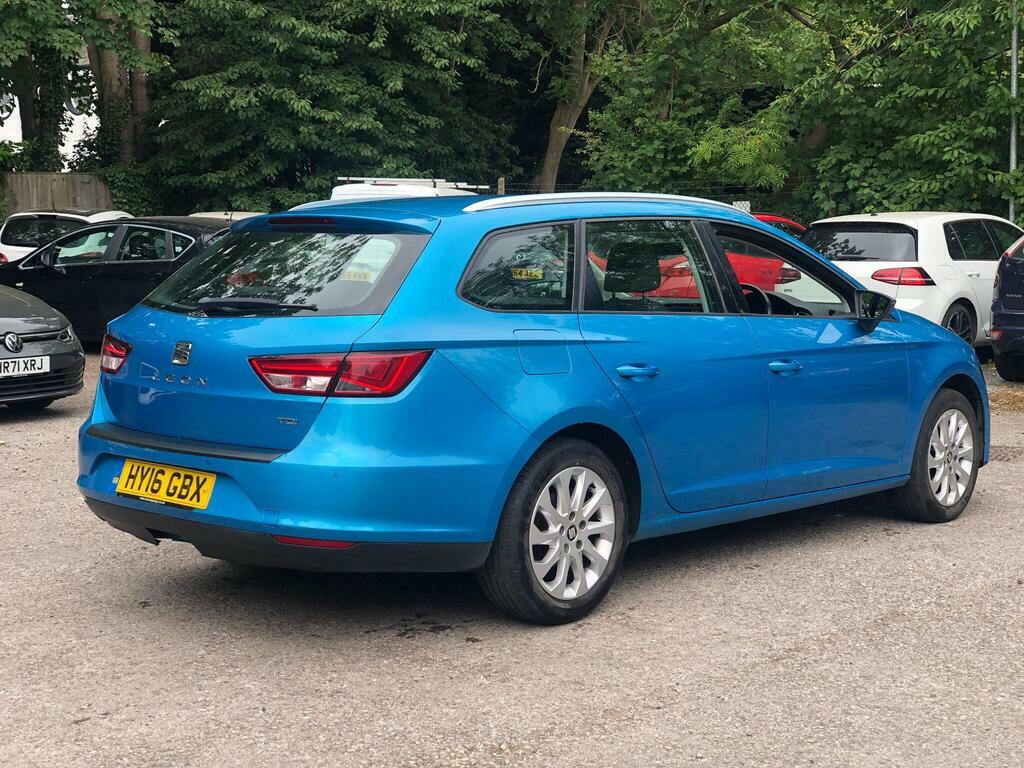 Seat Leon 1.6 Tdi Se Technology Business Sport Tourer Euro 6 Blue #5