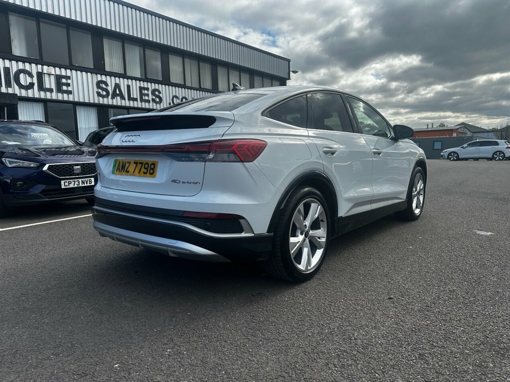 Audi Q4 E Tron Suv White #4